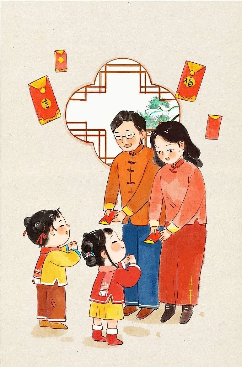 年味被写在小小红包里